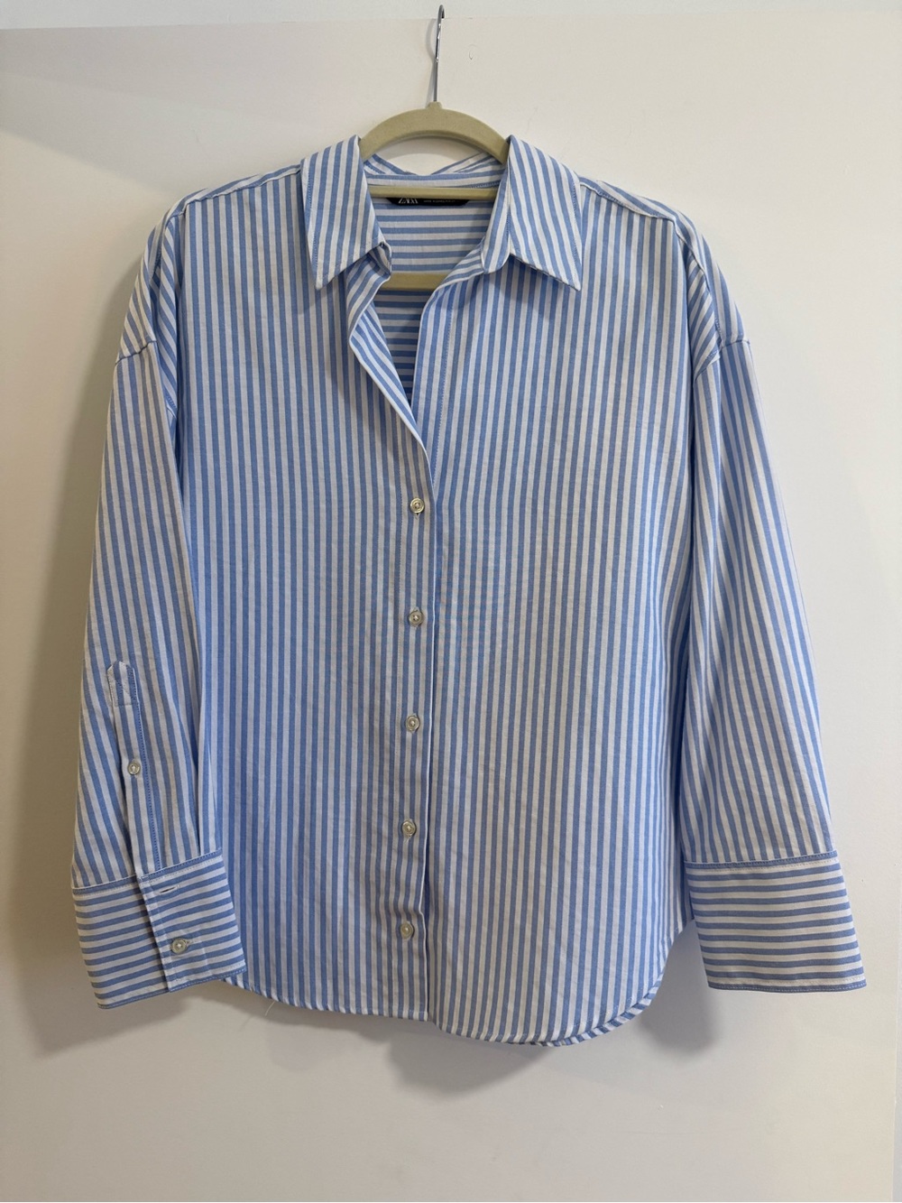 Zara Striped Button Down Shirt Size XS